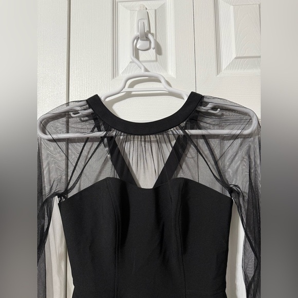 Maggy London Women’s NWT Carmindy Illusion Long Sleeve Midi Dress $158 - Picture 12 of 16